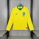 Camiseta Brasil I 26/27 Manga Larga - Brasil, Brazil, CBF, Canarinha, Seleção, Maracaná, Primera Equipación, Home Kit, Local, Manga Larga, Long Sleeve, Amarilla, Yellow, Hombre, Men, Camiseta de Hombre, Brasil 26/27, Tienda Hincha Futbolero, camiseta oficial seleccion brasil 2026 Amarilla