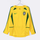 CAMISETA BRASIL I MANGA LARGA 2002/03 HOMBRE (RETRO) - TIENDA HINCHA FUTBOLERO