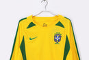 CAMISETA BRASIL I MANGA LARGA 2002/03 HOMBRE (RETRO) - TIENDA HINCHA FUTBOLERO