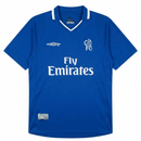 Camiseta Chelsea Primera Equipación 2001/2003 Hombre Retro Oficial Azul- Chelsea, Chelsea FC, Blues, Stamford Bridge, London, Premier League, Inglaterra, English Football, Umbro, Fly Emirates, Gianfranco Zola, Frank Lampard, Jimmy Floyd Hasselbaink, John Terry, 2001, 2002, 2003, Retro, Vintage, Camiseta Clásica, Primera Equipación, Home Kit, Azul, Blue, Royal Blue, Hombre, Men, Camiseta de Hombre, Tienda Hincha Futbolero