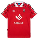 Camiseta Córdoba Tercera Equipación 1998/99 Hombre Retro Oficial Roja - Córdoba, Córdoba CF, El Arcángel, Blanquiverdes, Segunda B, Spanish Football, Joma, 1998, 1999, Retro, Vintage, Camiseta Clásica, Tercera Equipación, Third Kit, Alternativa, Hombre, Men, Camiseta de Hombre, Tienda Hincha Futbolero, Fútbol Español