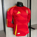 CAMISETA ESPAÑA I MANGA LARGA 24/25 HOMBRE (VERSIÓN JUGADOR) - TIENDA HINCHA FUTBOLERO