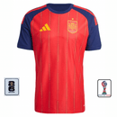 Camiseta España Primera Equipación 25/26 Versión Jugador Con Parches - TIENDA HINCHA FUTBOLERO