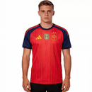 Selección Española, España, La Roja, RFEF, Primera Equipación, Camiseta Roja, 2 Estrellas, Parche Campeón, Bicampeones del Mundo, España 26/27, Tienda Hincha Futbolero, Fútbol, Coleccionismo, Ropa Exclusiva Oficial