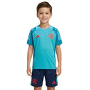 Conjunto entrenamiento Flamengo 2025 2026 niños kit completo camiseta azul claro y pantalón corto azul marino oficial entrenamiento fútbol niños Mengão 25/26.
