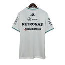 Camiseta hombre Mercedes-AMG F1 Team temporada 2025 edición Adidas blanca logotipos oficiales calidad 1.1 premium, Mercedes F1 2025, Camiseta Mercedes Adidas, Ropa Fórmula 1 blanca, Mercedes AMG Petronas, Camiseta Russell 2025, Calidad 1.1 F1, Racing Wear blanca, Tienda Hincha Futbolero, Mercedes White Tee 2025