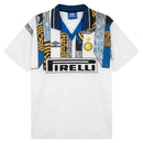 Camiseta Inter de Mlilan Segunda Equipación 1995/96 Hombre Retro Oficial - Inter de Milan, Inter Milan, Inter, Nerazzurri, San Siro, Giuseppe Meazza, Serie A, Calcio, Umbro, Zanetti, Javier Zanetti, Roberto Carlos, Ince, Djorkaeff, 1995, 1996, Retro, Vintage, Camiseta Clásica, Segunda Equipación, Away Kit, Blanca, White, Hombre, Men, Camiseta de Hombre, Tienda Hincha Futbolero, Fútbol Italiano,