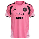 Camiseta hombre entrenamiento Inter Miami temporada 2026 2027 oficial rosa técnica transpirable MLS estilo Florida mundial.
