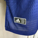 Camiseta hombre Selección Japón temporada 2026 2027 primera equipación oficial azul versión jugador manga larga fútbol técnica transpirable Samurai Blue.