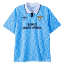 Camiseta Lazio Primera Equipación 1991/92 Hombre Retro - Lazio, SS Lazio, Biancocelesti, Stadio Olimpico, Serie A, Calcio, Signori, Beppe Signori, Riedle, Gascoigne, 1991, 1992, Retro, Vintage, Camiseta Clásica, Primera Equipación, Home Kit, Azul, Blue, Celeste, Hombre, Men, Camiseta de Hombre, Tienda Hincha Futbolero, Fútbol Italiano