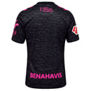 Camiseta Málaga CF Tercera Equipación 26/27 Hombre - Málaga CF, Málaga, La Rosaleda, Malaguistas, Tercera Equipación, Third Kit, Negra y Rosa, Black and Pink, Hombre, Men, Camiseta de Hombre, Málaga 26/27, Tienda Hincha Futbolero, Fútbol Español, La Liga, camiseta oficial