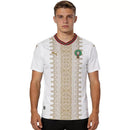 Camiseta hombre Selección Marruecos temporada 2026 2027 oficial segunda equipación blanca fútbol técnica transpirable FRMF estilo magrebí mundial.