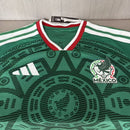 Camiseta hombre Selección México temporada 2026 2027 primera equipación oficial verde versión jugador manga larga fútbol técnica transpirable Tri azteca.