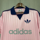 Camiseta polo hombre portero Adidas oficial rosa neón fútbol técnica transpirable guardameta entrenamiento estilo moderno arquero.