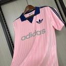 Camiseta polo hombre portero Adidas oficial rosa neón fútbol técnica transpirable guardameta entrenamiento estilo moderno arquero.