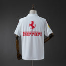 Ferrari F1 2025, Polo Ferrari blanca, Ropa Ferrari barata, Scuderia Ferrari Team, Camiseta Ferrari 2025, Calidad 1.1 Ferrari, Regalo Fórmula 1, Tienda Hincha Futbolero, Cavallino Rampante, F1 White Edition.