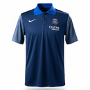 Camiseta tipo polo hombre Paris Saint-Germain temporada 2026 2027 color azul marino calidad 1.1 premium escudo bordado oficial.