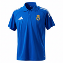 Camiseta polo hombre Real Madrid temporada 2026 2027 oficial azul real fútbol técnica transpirable estilo casual galáctico entrenamiento.