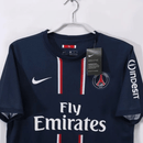 Camiseta PSG Primera Equipación 2012/2013 Hombre Retro Oficial - PSG, Paris Saint Germain, Paris Saint-Germain, Parc des Princes, Ligue 1, Nike, Fly Emirates, Zlatan Ibrahimovic, David Beckham, Thiago Silva, Ezequiel Lavezzi, Javier Pastore, 2012, 2013, Retro, Vintage, Camiseta Clásica, Primera Equipación, Home Kit, Azul Marino, Blue, Roja, Hombre, Men, Camiseta de Hombre, Tienda Hincha Futbolero, Fútbol Francés