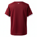 Camiseta hombre Selección Qatar temporada 2025 2026 primera equipación oficial color bordó granate fútbol técnica transpirable Al-Annabi.
