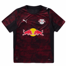 Camiseta hombre RB Leipzig tercera equipación temporada 2025 2026 color negro y rojo calidad 1.1 escudo bordado oficial.
