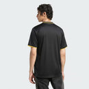 Camiseta retro hombre Real Madrid temporada 1999 2000 segunda equipación oficial negra oro fútbol vintage técnica transpirable leyenda merengue Octava Champions.