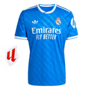 Camiseta hombre Real Madrid tercera equipación temporada 2025 2026 con parche oficial de La Liga escudo bordado calidad 1.1 oficial,  Real Madrid 2025, Camiseta Real Madrid La Liga, Parche La Liga, Real Madrid Tercera Equipación, Camiseta barata Real Madrid, Calidad 1.1 Real Madrid, Madrid III 25/26, Tienda Hincha Futbolero, Bloke Core Madrid.