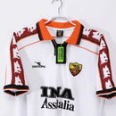 Camiseta AS Roma Segunda Equipación 1998/99 Hombre Retro Oficial Blanca - AS Roma, Roma, Stadio Olimpico, Giallorossi, Serie A, Calcio, Diadora, 1998, 1999, Retro, Vintage, Camiseta Clásica, Segunda Equipación, Away Kit, Blanca, White, Francesco Totti, Hombre, Men, Camiseta de Hombre, Tienda Hincha Futbolero, Fútbol Italiano