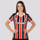 Camiseta Sao Paulo Segunda Equipación 26/27 Mujer - São Paulo, São Paulo FC, Tricolor Paulista, Soberano, MorumBIS, Mujer, Women, Camiseta de Mujer, Segunda Equipación, Away Kit, São Paulo 26/27, Tienda Hincha Futbolero, Fútbol Brasileño, camisa feminina reserva sao paulo oficial