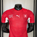 Camiseta hombre selección Suiza primera equipación temporada 2026 2027 versión jugador calidad 1.1 rojo premium pro fit.