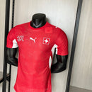 Camiseta hombre selección Suiza primera equipación temporada 2026 2027 versión jugador calidad 1.1 rojo premium pro fit.