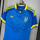 Camiseta hombre selección Ucrania temporada 2026 2027 segunda equipación azul detalles en amarillo calidad 1.1 premium, Ucrania 2026, Camiseta Ucrania azul, Ucrania 2027, Selección Ucraniana, Camiseta alternativa Ucrania, Calidad 1.1 Ucrania, Copa del Mundo 2026, Tienda Hincha Futbolero, Ukraine Away Jersey 26/27.