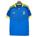 Camiseta hombre selección Ucrania temporada 2026 2027 segunda equipación azul detalles en amarillo calidad 1.1 premium, Ucrania 2026, Camiseta Ucrania azul, Ucrania 2027, Selección Ucraniana, Camiseta alternativa Ucrania, Calidad 1.1 Ucrania, Copa del Mundo 2026, Tienda Hincha Futbolero, Ukraine Away Jersey 26/27.
