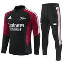 Chándal Arsenal 26/27 Sudadera y Pantalón Negro - TIENDA HINCHA FUTBOLERO