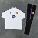 Chándal Barcelona 26/27 Sudadera Blanca y Pantalón Negro - TIENDA HINCHA FUTBOLERO
