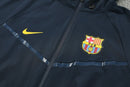 Chándal hombre FC Barcelona 2025 2026 conjunto completo chaqueta cortaviento azul marino y pantalón largo de entrenamiento oficial fútbol culé 25/26 impermeable.