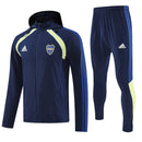 Chándal hombre Boca Juniors temporada 2025 2026 oficial azul marino chaqueta cortaviento y pantalón fútbol técnica transpirable Xeneize Bombonera.