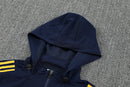 Chándal hombre Boca Juniors temporada 2025 2026 oficial azul marino chaqueta cortaviento y pantalón fútbol técnica transpirable Xeneize Bombonera.