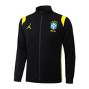 Chándal Brasil 26/27 Chaqueta y Pantalón Negro - TIENDA HINCHA FUTBOLERO
