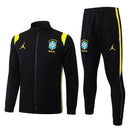 Chándal Brasil 26/27 Chaqueta y Pantalón Negro - TIENDA HINCHA FUTBOLERO