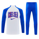 Chándal Chelsea 26/27 Sudadera Blanca y Pantalón Azul - TIENDA HINCHA FUTBOLERO