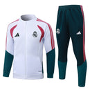 Chándal Real Madrid 26/27 Chaqueta Blanca y Pantalón Verde - TIENDA HINCHA FUTBOLERO