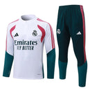 Chándal Real Madrid 26/27 Sudadera Blanca y Pantalón Verde - TIENDA HINCHA FUTBOLERO
