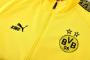 Chándal hombre Borussia Dortmund temporada 2025 2026 conjunto sudadera amarilla y pantalón largo negro calidad 1.1 premium oficial.