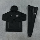 Chándal hombre Chelsea FC temporada 2025 2026 conjunto chaqueta y pantalón largo negro calidad 1.1 premium oficial.