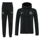 Chándal hombre Chelsea FC temporada 2025 2026 conjunto chaqueta y pantalón largo negro calidad 1.1 premium oficial.