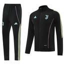 Chándal hombre Juventus temporada 2025 2026 conjunto negro sudadera y pantalón largo calidad 1.1 premium oficial.