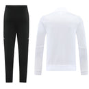 Chándal hombre Juventus temporada 2025 2026 conjunto sudadera blanca y pantalón largo negro calidad 1.1 premium oficial.