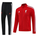 Chándal hombre Liverpool FC temporada 2025 2026 conjunto sudadera roja y pantalón largo negro calidad 1.1 premium oficial.