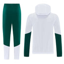 Chándal hombre selección Italia temporada 2025 2026 conjunto chaqueta blanca y pantalón verde calidad 1.1 premium oficial.
